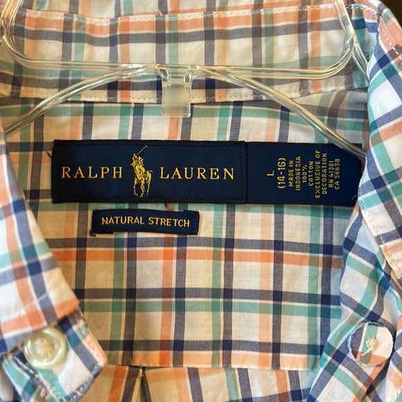 Polo Ralph Lauren a button down dress shirt Sz L boys 14-16 - Picture 2 of 4